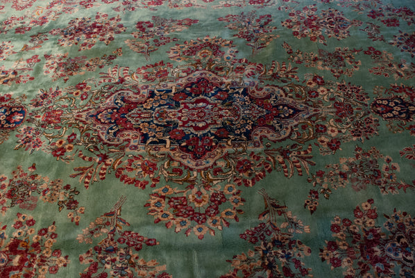 14x24.5 Vintage Kerman Carpet // ONH Item mc001921 Image 1
