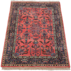 6x8.5 Vintage Indian Mohajeran Sarouk Design Carpet // ONH Item mc001944 Image 4