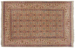 6x9 Vintage Indian Mahal Design Carpet // ONH Item mc001945