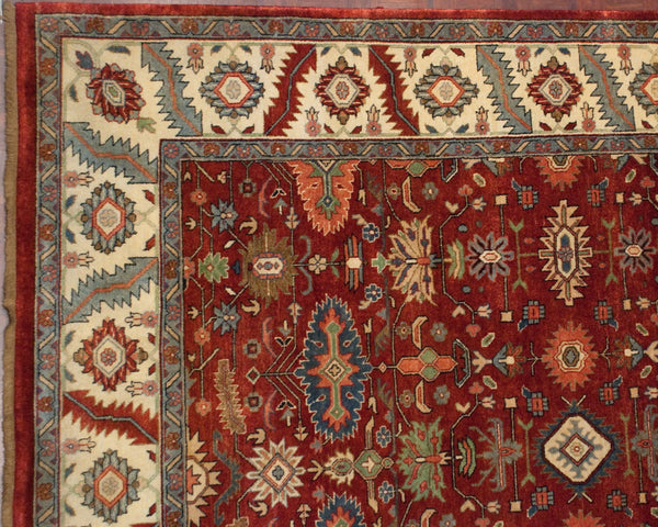 8x10 Vintage Indian Heriz Design Carpet // ONH Item mc001950 Image 2