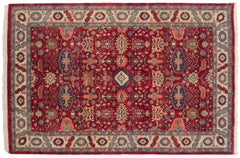 6x9 Vintage Indian Heriz Design Carpet // ONH Item mc001952