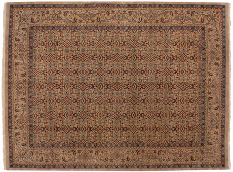 9x12 Vintage Indian Mahal Design Carpet // ONH Item mc001953