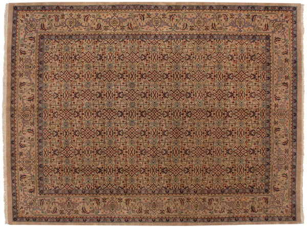 9x12 Vintage Indian Mahal Design Carpet // ONH Item mc001953