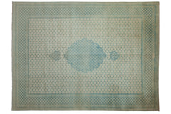 9x11.5 Vintage Distressed Bulgarian Tabriz Design Carpet // ONH Item mc001955
