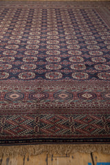 RESERVED 12x12.5 Vintage Fine Bokhara Square Carpet // ONH Item mc001957 Image 3