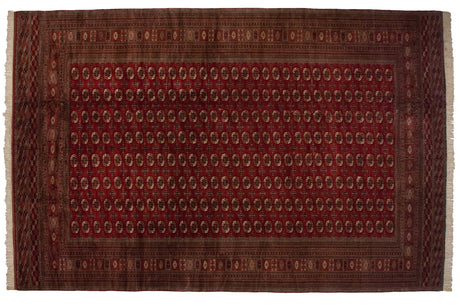 13x19.5 Vintage Fine Bokhara Carpet // ONH Item mc001958