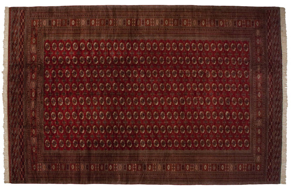 13x19.5 Vintage Fine Bokhara Carpet // ONH Item mc001958