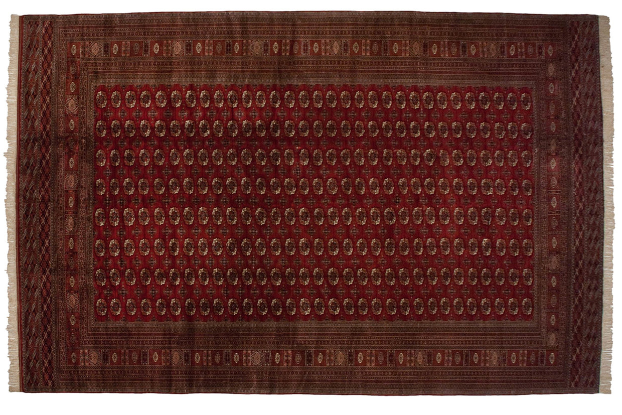 13x19.5 Vintage Fine Bokhara Carpet // ONH Item mc001958
