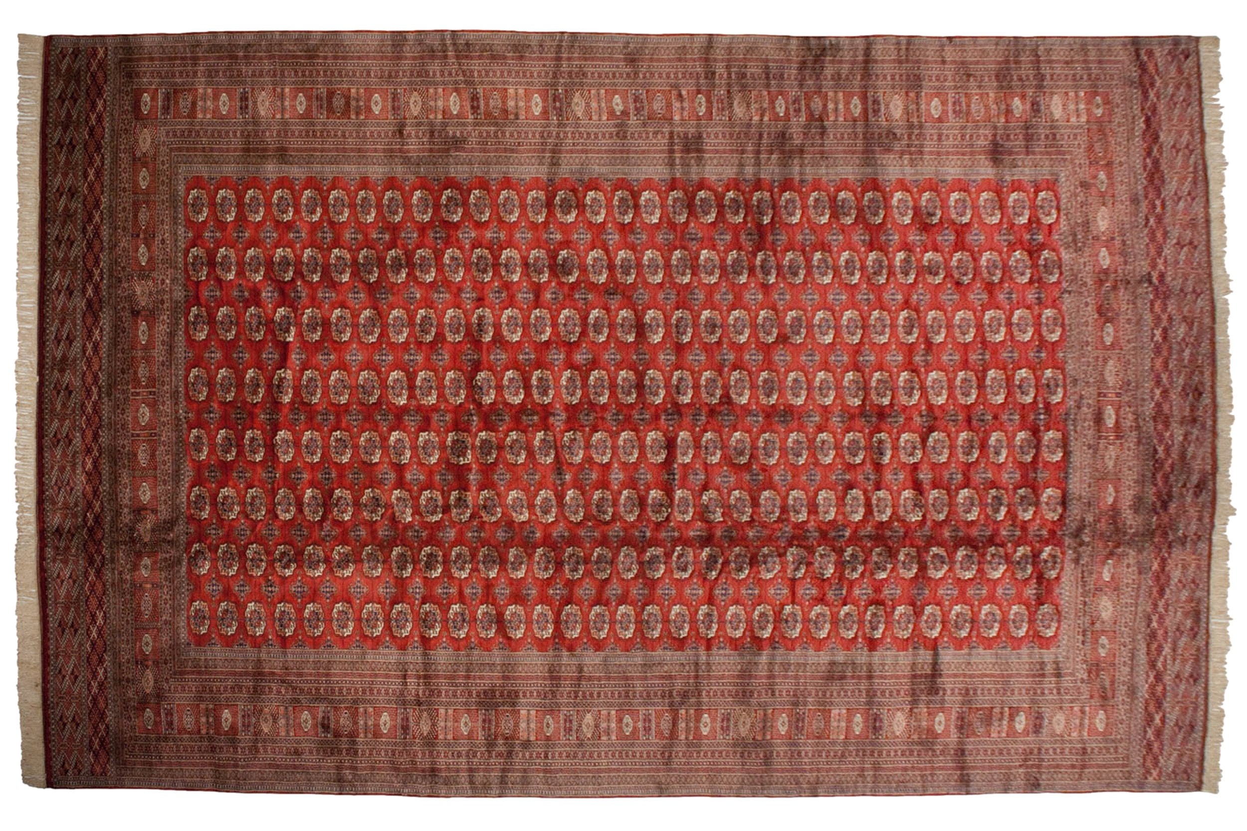 13x19.5 Vintage Fine Bokhara Carpet // ONH Item mc001958 Image 1