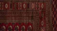 13x19.5 Vintage Fine Bokhara Carpet // ONH Item mc001958 Image 6