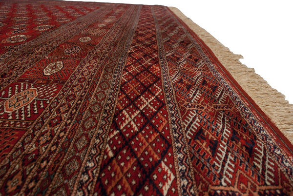 13x19.5 Vintage Fine Bokhara Carpet // ONH Item mc001958 Image 9