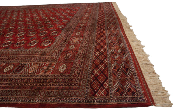 13x19.5 Vintage Fine Bokhara Carpet // ONH Item mc001958 Image 12