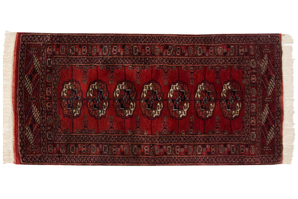 2.5x4.5 Vintage Fine Bokhara Rug // ONH Item mc001961