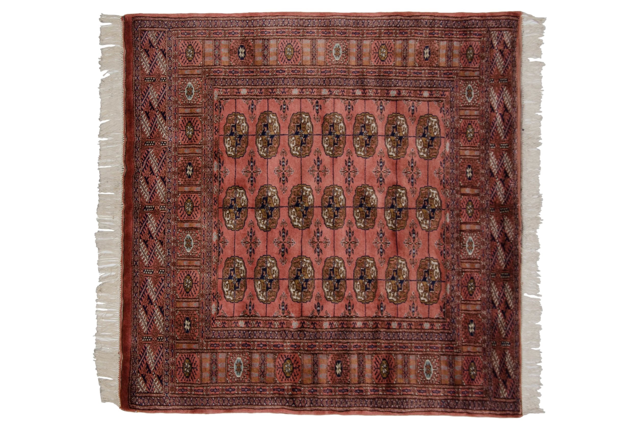 5x5 Vintage Fine Bokhara Square Rug // ONH Item mc001965 Image 1