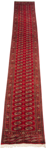 2.5x20 Vintage Fine Bokhara Rug Runner // ONH Item mc001966 Image 2