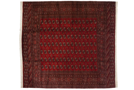 12.5x13 Vintage Fine Bokhara Square Carpet // ONH Item mc001969