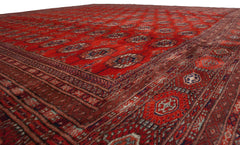 12.5x13 Vintage Fine Bokhara Square Carpet // ONH Item mc001969 Image 8