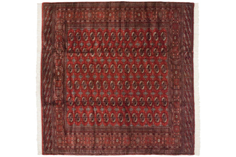 10x10 Vintage Fine Bokhara Square Carpet // ONH Item mc001970