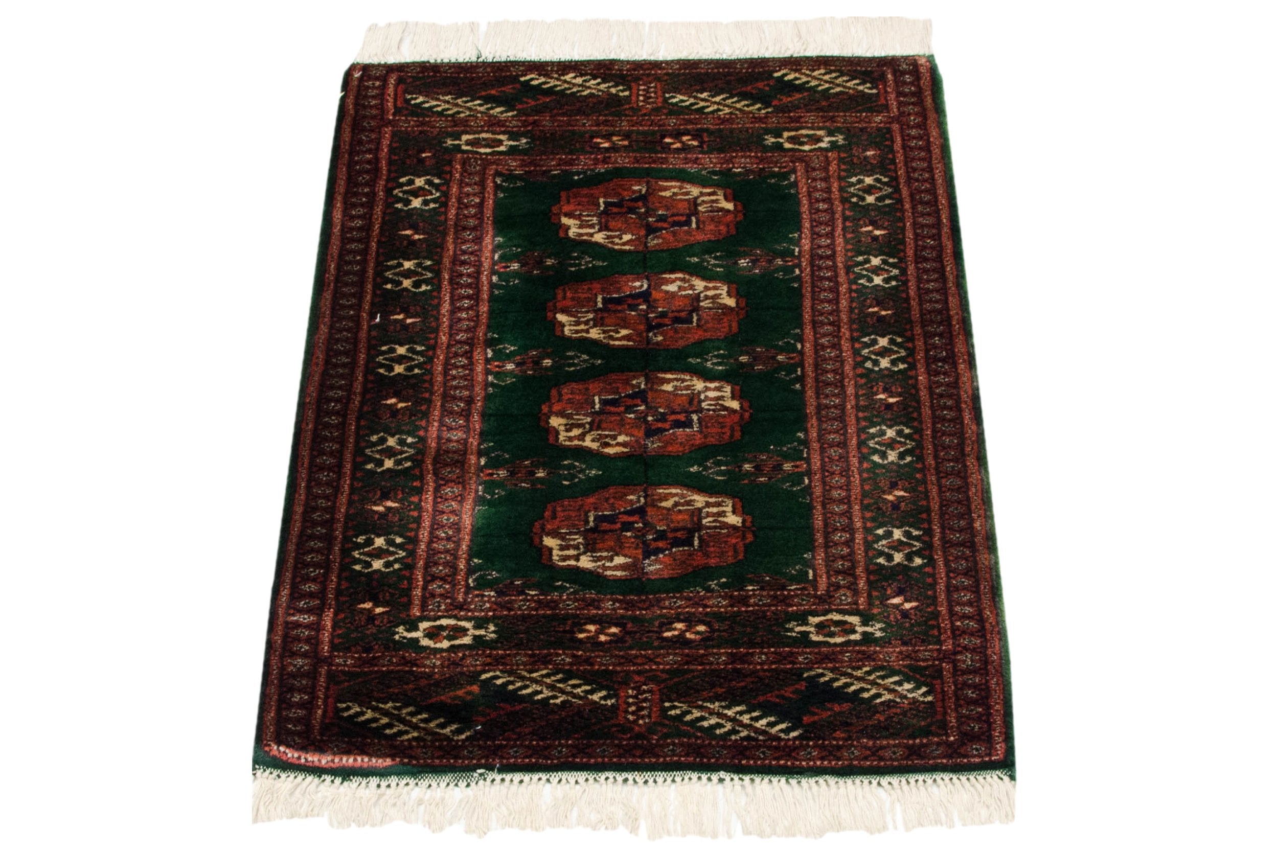 2x3 Vintage Fine Bokhara Rug Mat // ONH Item mc001972 Image 1