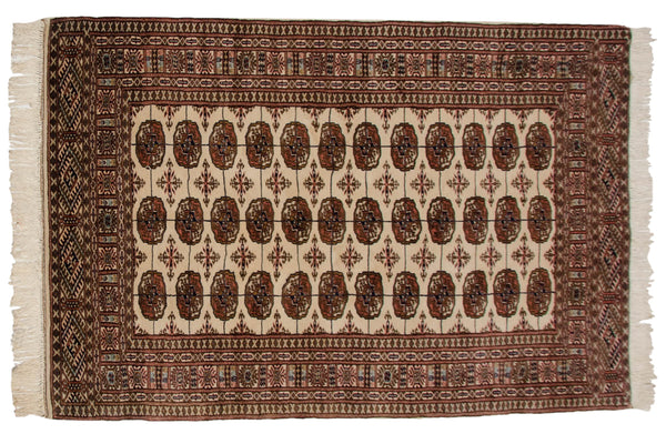 4x6 Vintage Fine Bokhara Rug // ONH Item mc001974