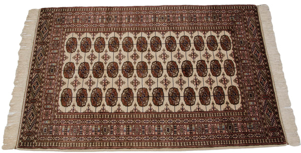 4x6 Vintage Fine Bokhara Rug // ONH Item mc001974 Image 4