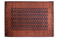 10x14 Vintage Fine Bokhara Carpet // ONH Item mc001978