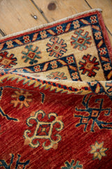 Soft, lustrous wool pile with gem-like clarity on a hand-knotted Pakistani rug.