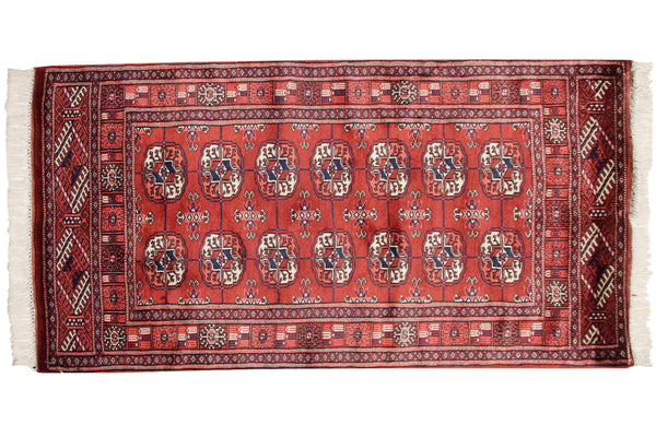 2.5x4 Vintage Fine Bokhara Rug // ONH Item mc001981 Image 1