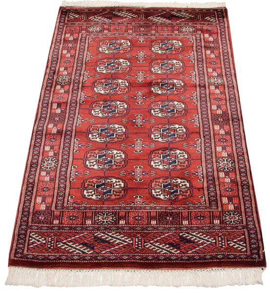 2.5x4 Vintage Fine Bokhara Rug // ONH Item mc001981 Image 4