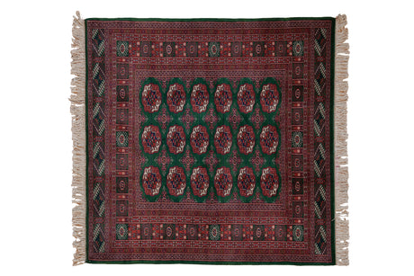 5x5 Vintage Fine Bokhara Square Rug // ONH Item mc001983