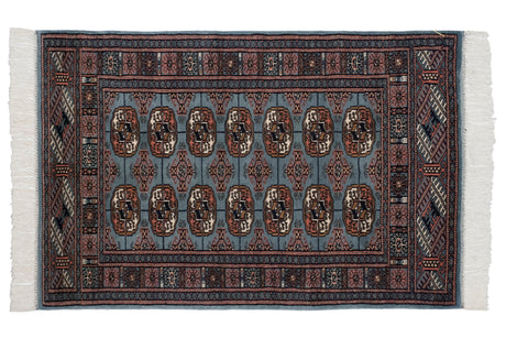 2.5x3 Vintage Fine Bokhara Square Rug // ONH Item mc001985