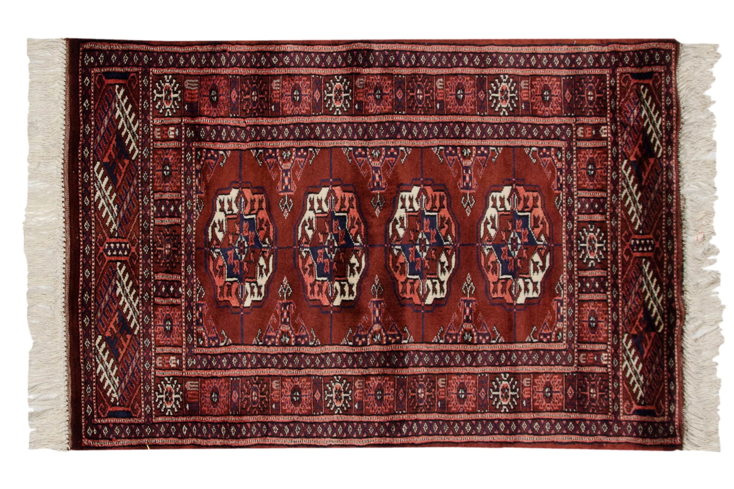 2x3 Vintage Fine Bokhara Rug Mat // ONH Item mc001986 Image 1