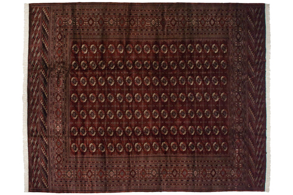 12x14.5 Vintage Fine Bokhara Carpet // ONH Item mc001987