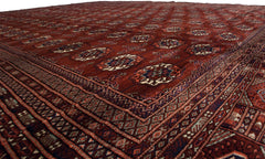 12x14.5 Vintage Fine Bokhara Carpet // ONH Item mc001987 Image 9