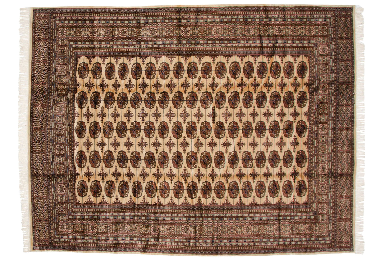 9x12 Vintage Fine Bokhara Carpet // ONH Item mc001988