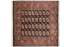 5.5x6 Vintage Fine Bokhara Square Carpet // ONH Item mc001989 Image 1