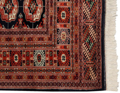 5.5x6 Vintage Fine Bokhara Square Carpet // ONH Item mc001989 Image 4