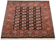 5.5x6 Vintage Fine Bokhara Square Carpet // ONH Item mc001989 Image 5
