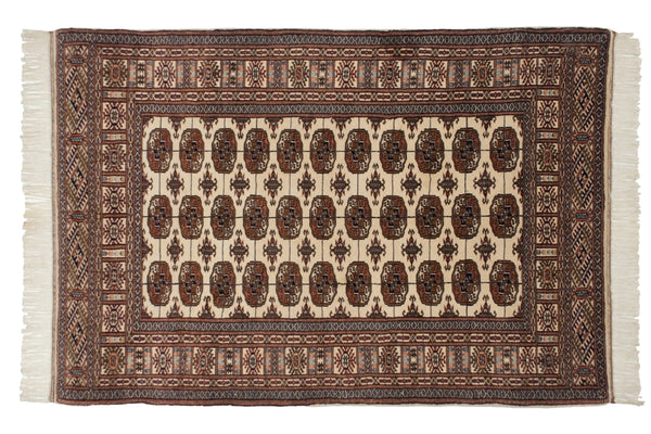 4x6.5 Vintage Fine Bokhara Rug // ONH Item mc001991