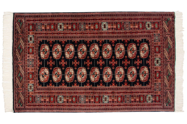 3x5 Vintage Fine Bokhara Rug // ONH Item mc001992