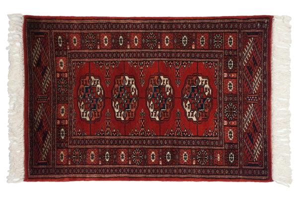 2x3.5 Vintage Fine Bokhara Rug // ONH Item mc001993