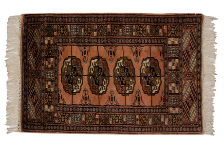 2x3 Vintage Fine Bokhara Rug Mat // ONH Item mc001994