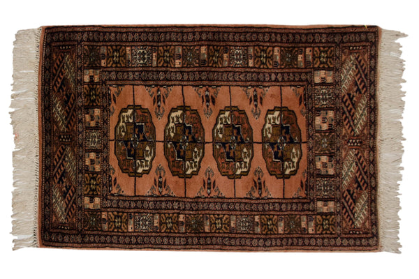 2x3 Vintage Fine Bokhara Rug Mat // ONH Item mc001994