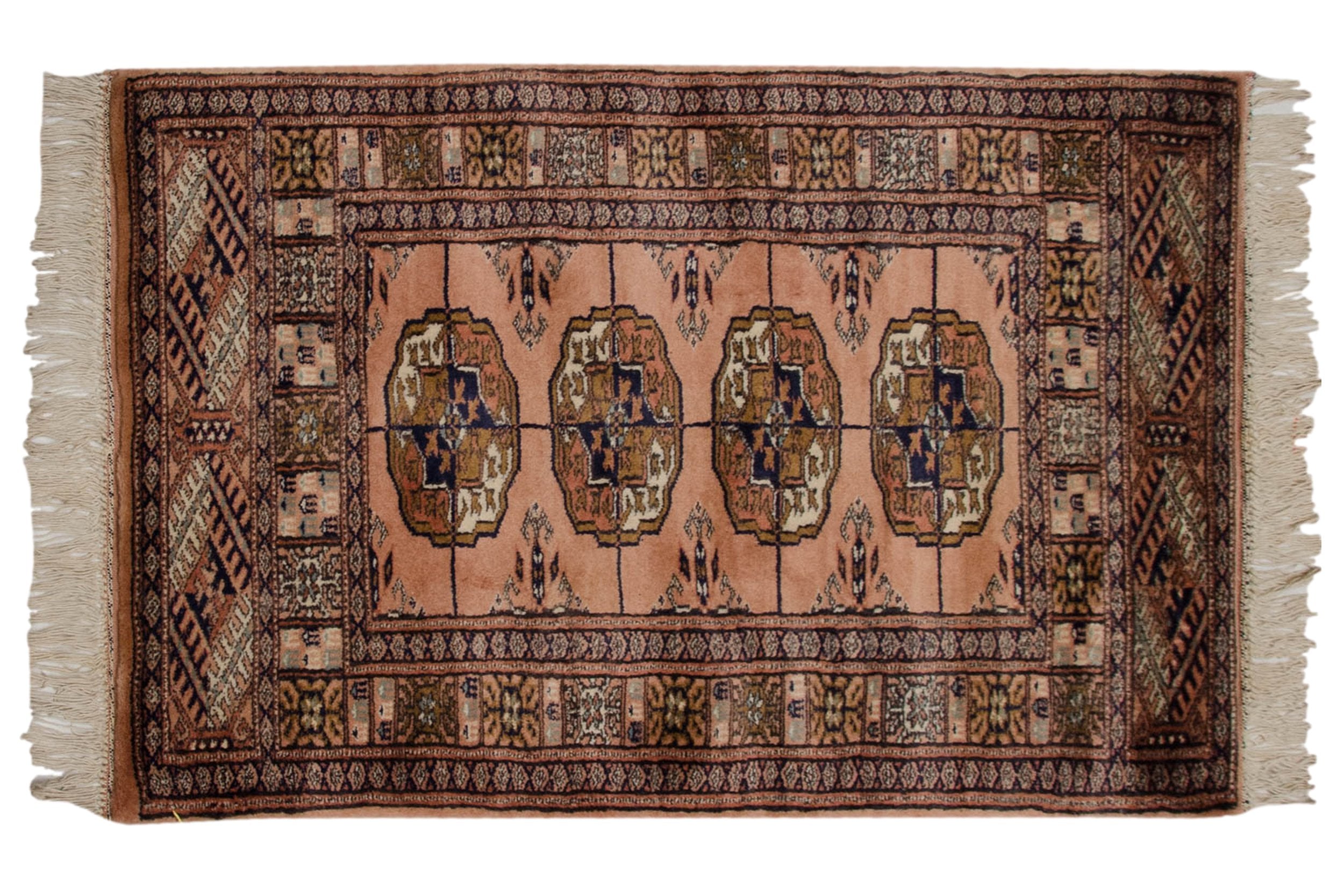 2x3 Vintage Fine Bokhara Rug Mat // ONH Item mc001994 Image 1