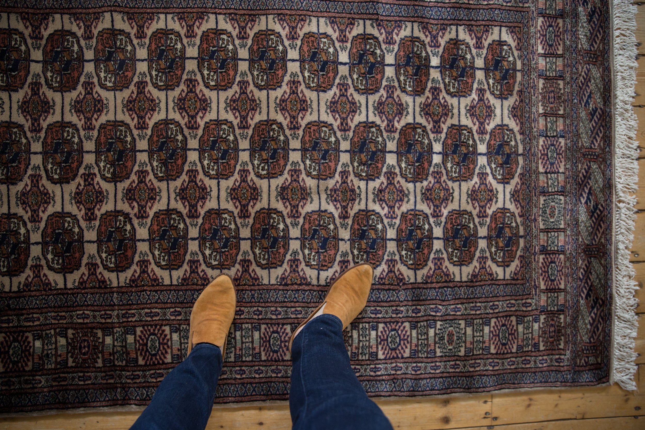 4x6.5 Vintage Fine Bokhara Rug // ONH Item mc002000 Image 1