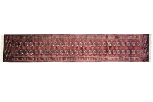 2.5x12 Vintage Fine Bokhara Rug Runner // ONH Item mc002001