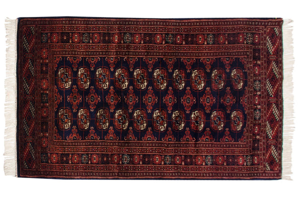3x5.5 Vintage Fine Bokhara Rug // ONH Item mc002014