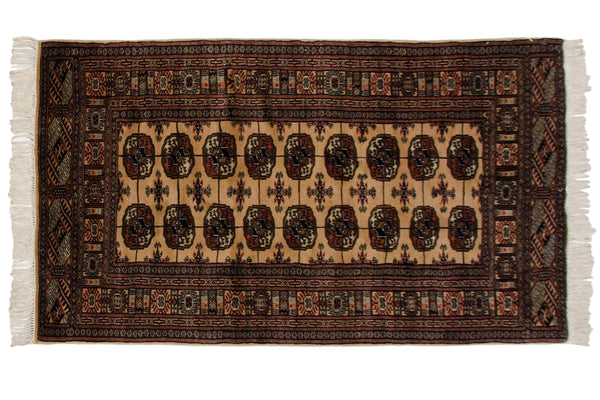 3x5.5 Vintage Fine Bokhara Rug // ONH Item mc002016