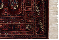 3x3 Vintage Fine Bokhara Square Rug // ONH Item mc002017 Image 4