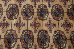 8x8 Vintage Fine Bokhara Square Carpet // ONH Item mc002019 Image 3
